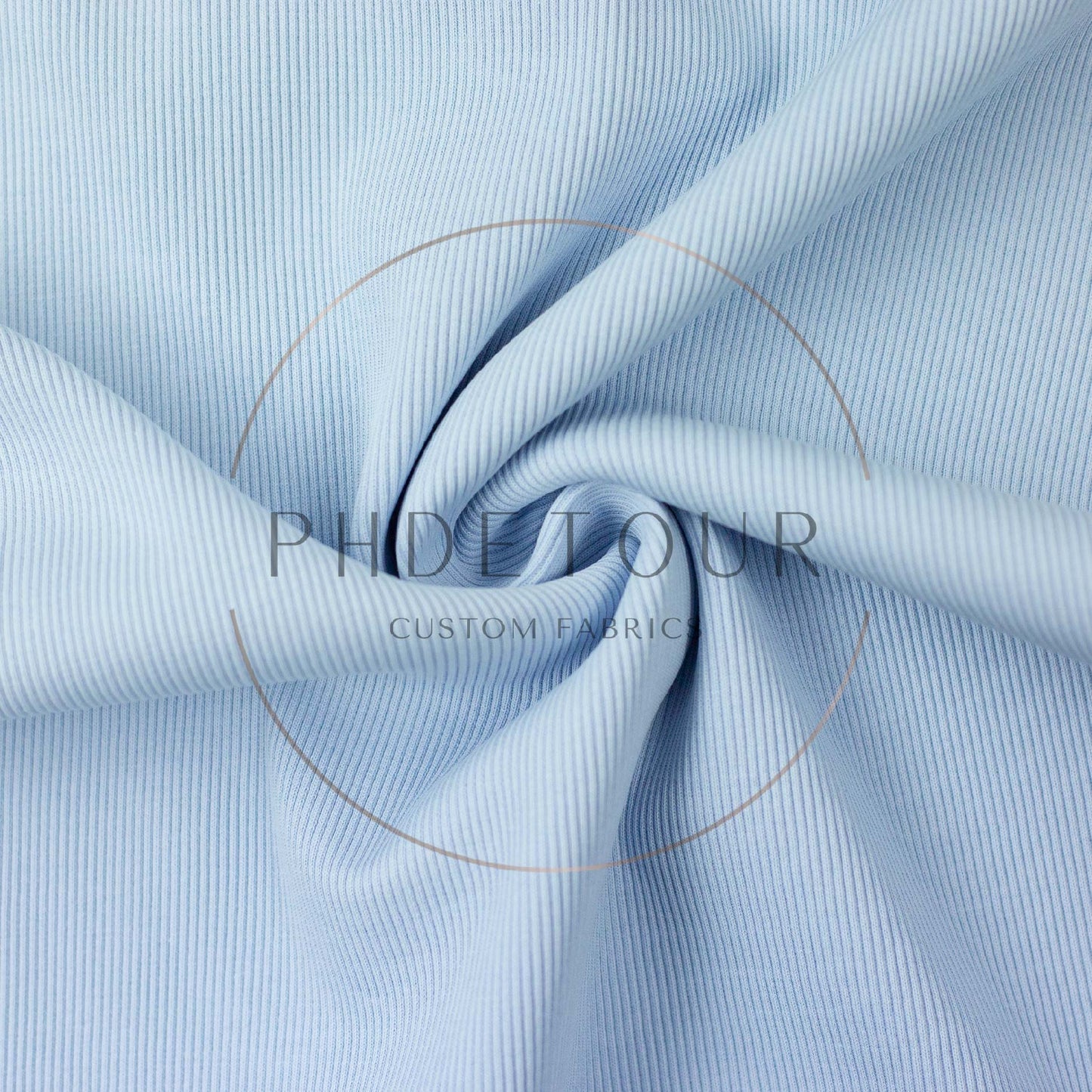 Wholesale European 2x1 Sweatshirt Ribbing - 252 - Baby Blue
