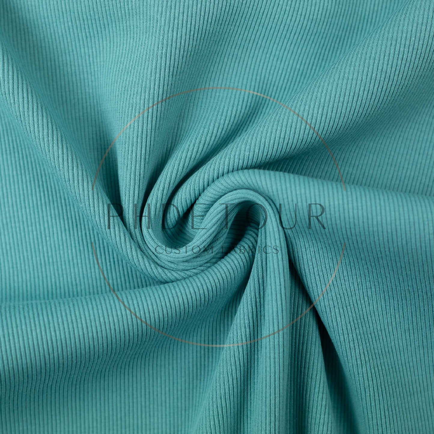 Wholesale European 2x1 Sweatshirt Ribbing - 263 - Cool Mint
