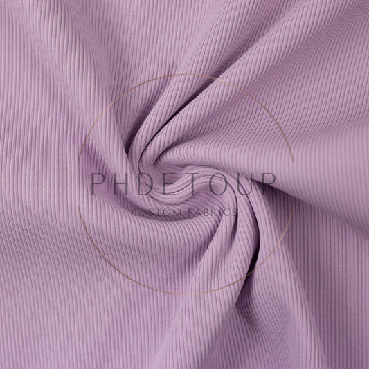 Wholesale European 2x1 Sweatshirt Ribbing - 641 - Pale Lavender