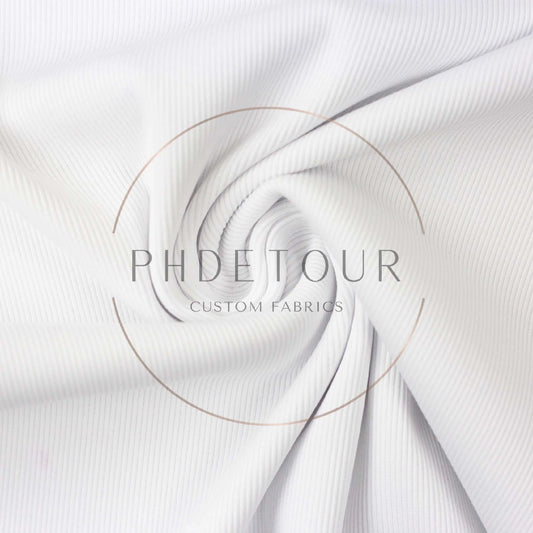 011 - White - European 2x1 Sweatshirt Ribbing