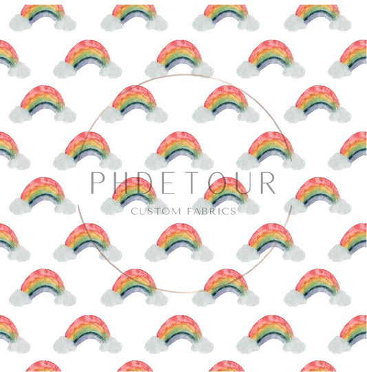 Watercolor Rainbows - PhDetour PUL - 1 yard