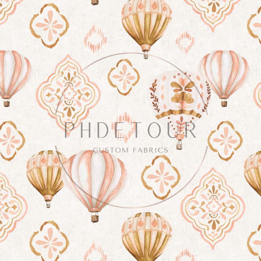PREORDER - Cate and Rainn Collection - Wanderlust Boho Hot Air Balloons - 3641 - Choose Your Base