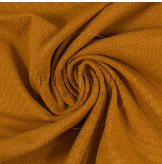 315 - Ochre - European 1x1 Flat Ribbing