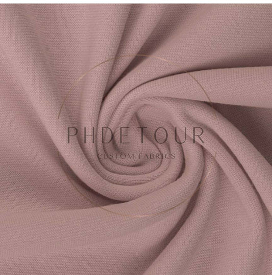 Wholesale European French Terry - 435 - Soft Mauve