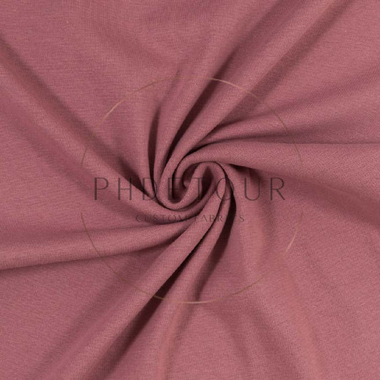 Wholesale European 1x1 Flat Ribbing - 436 - Dusty Rose