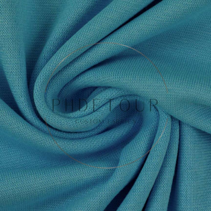 Wholesale European 1x1 Flat Ribbing - 841 - Turquoise