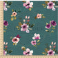 PREORDER - Amethyst Floral on Teal Chevron - 0028 - Choose Your Base