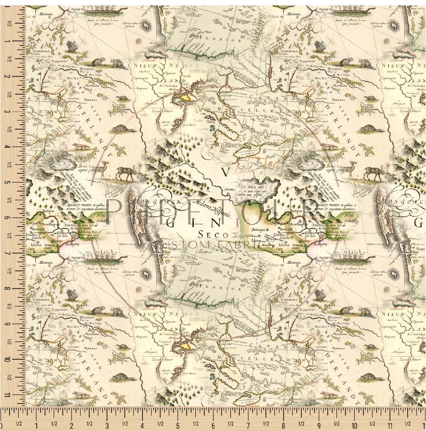 PREORDER - Antique Map #2 - 0034 - Choose Your Base
