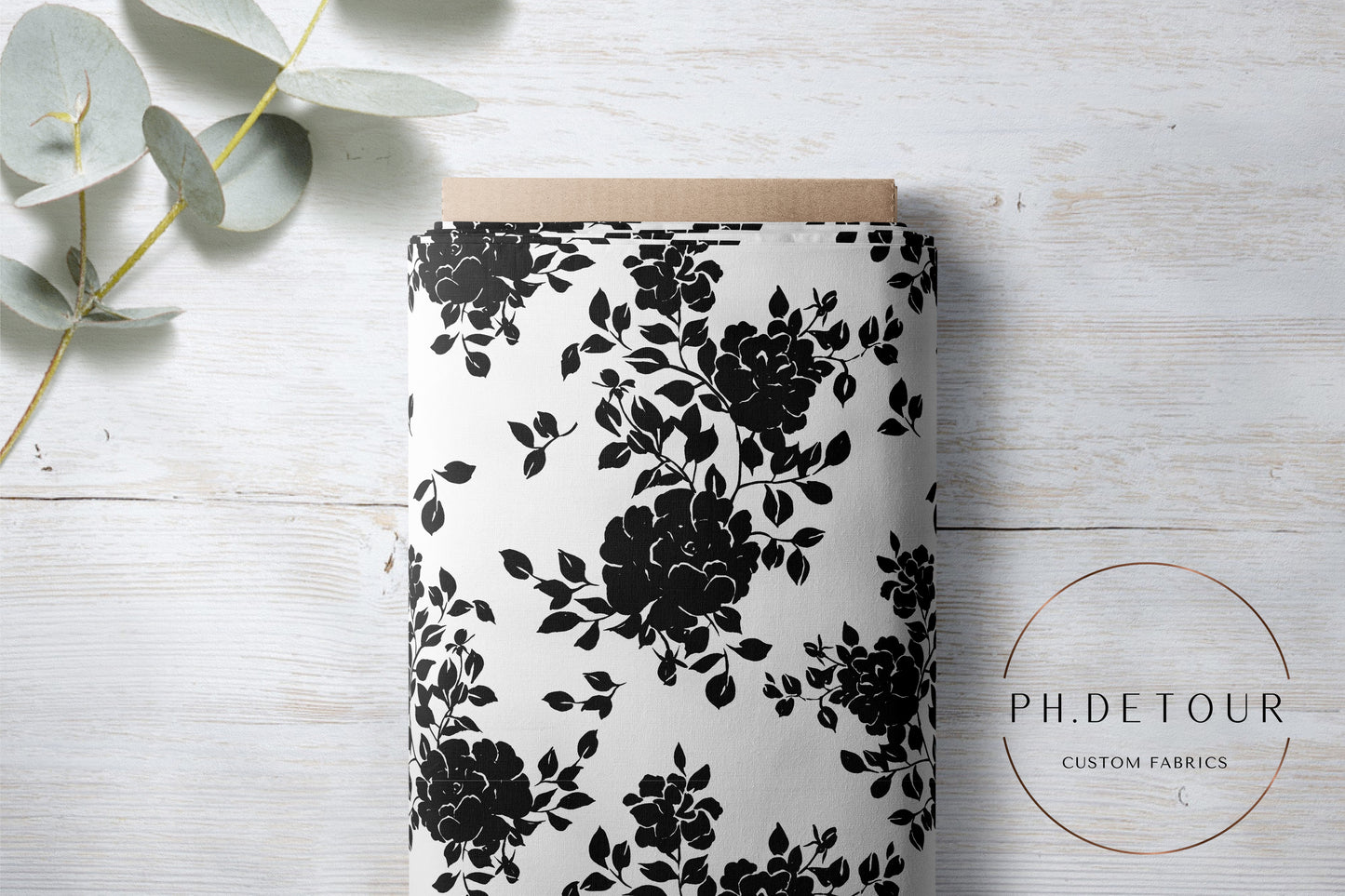 PREORDER - Black and White Floral - 0100 - Choose Your Base