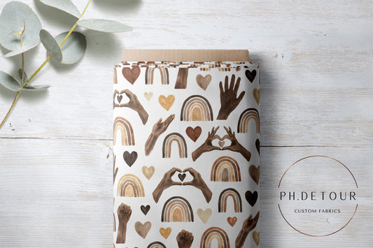 PREORDER - BLM Hands and Hearts on White - 0109 - Choose Your Base