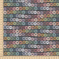 PREORDER - Burlap Rainbow Squares on Space - 0193 - Choose Your Base