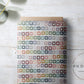 PREORDER - Burlap Rainbow Squares on White - 0194 - Choose Your Base