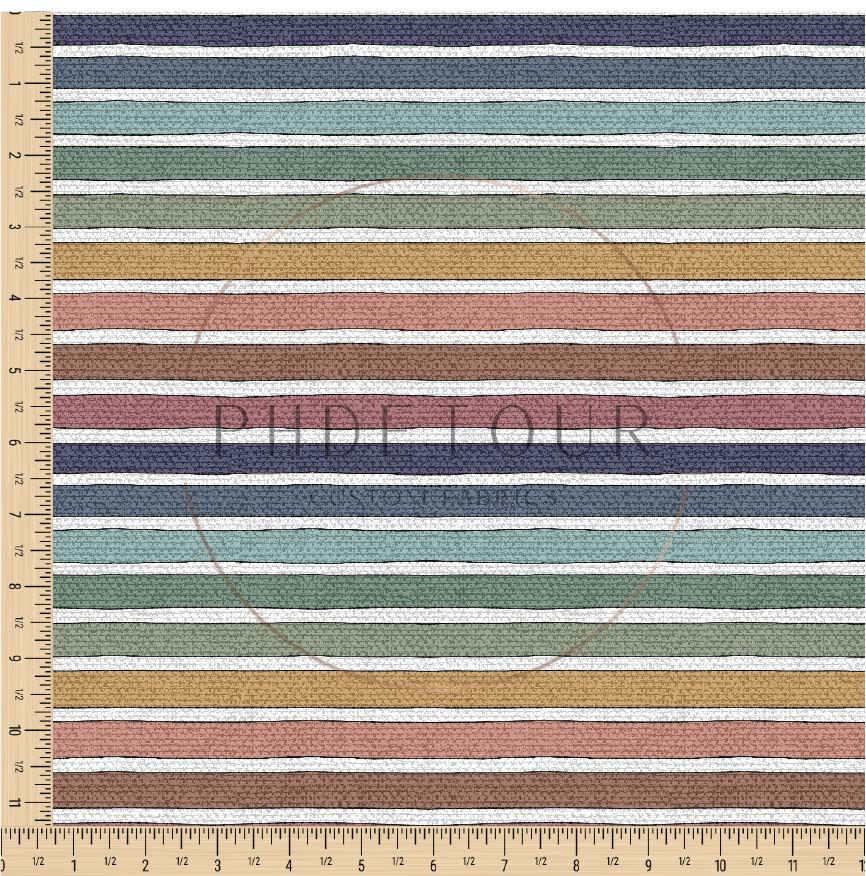 PREORDER - Burlap Rainbow Stripes - 0195 - Choose Your Base