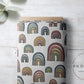 PREORDER - Burlap Rainbows on White - 0197 - Choose Your Base