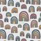 PREORDER - Burlap Rainbows on White - 0197 - Choose Your Base