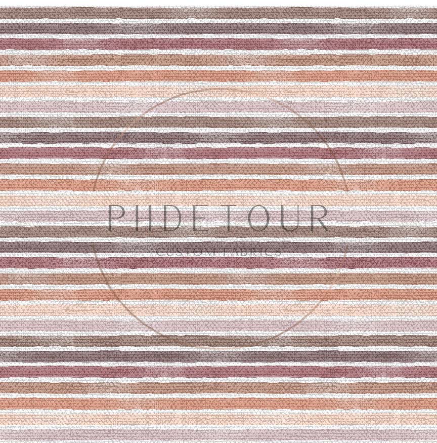 PREORDER - Burlap Watercolor Narrow Stripes - Reds - 0210 - Choose Your Base
