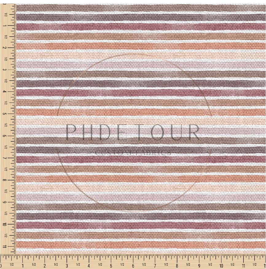 PREORDER - Burlap Watercolor Narrow Stripes - Reds - 0210 - Choose Your Base