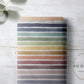 PREORDER - Burlap Watercolor Stripes - Rainbows - 0214 - Choose Your Base