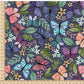 PREORDER - Butterfly Toss on Handwoven Texture - Navy - 0232 - Choose Your Base
