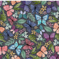 PREORDER - Butterfly Toss on Handwoven Texture - Slate - 0234 - Choose Your Base