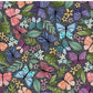 PREORDER - Butterfly Toss on Handwoven Texture - Space - 0235 - Choose Your Base
