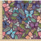PREORDER - Butterfly Toss on Herringbone Eggplant - 0239 - Choose Your Base