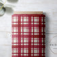 PREORDER - Candy Cane Burlap Texture Plaid - 0291 - Choose Your Base