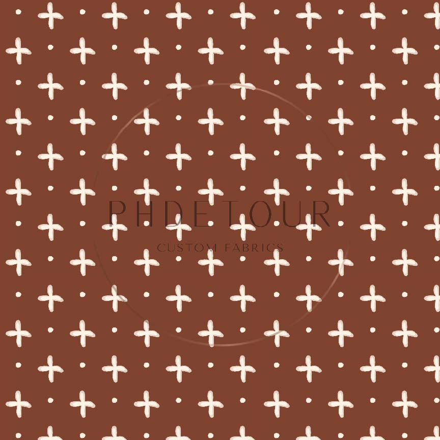PREORDER - Cream Crosses on Cognac - 0426 - Choose Your Base