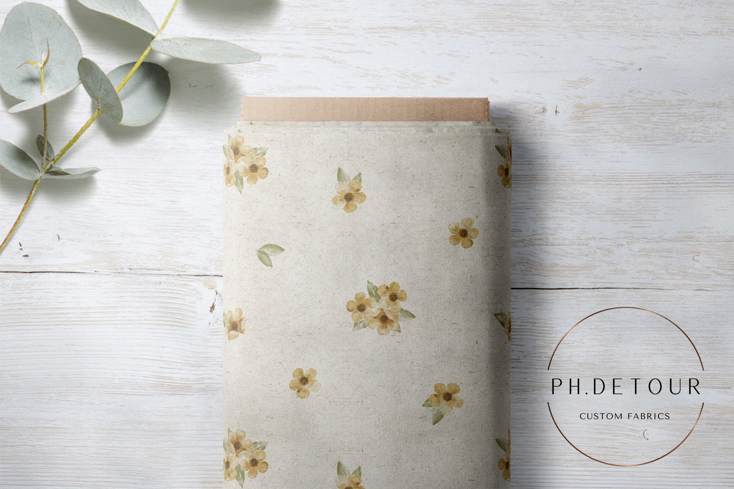 PREORDER - Dainty Flowers on Parchment - 0439 - Choose Your Base