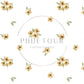 PREORDER - Dainty Flowers on White - 0440 - Choose Your Base