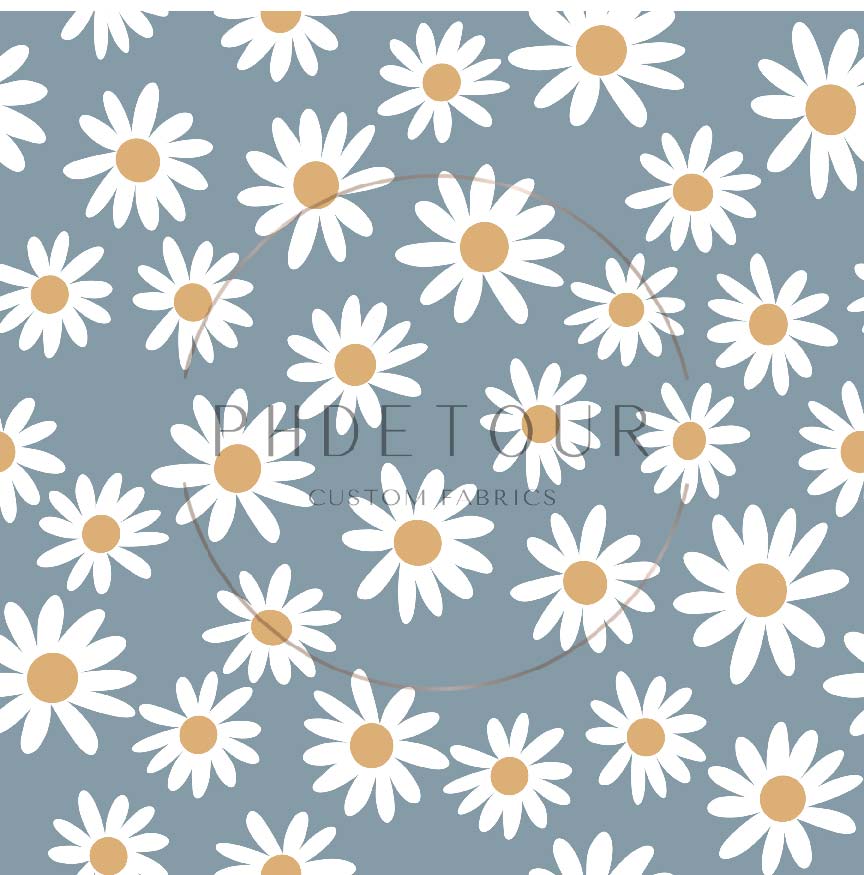 PREORDER - Daisies on Blue - 0441 - Choose Your Base