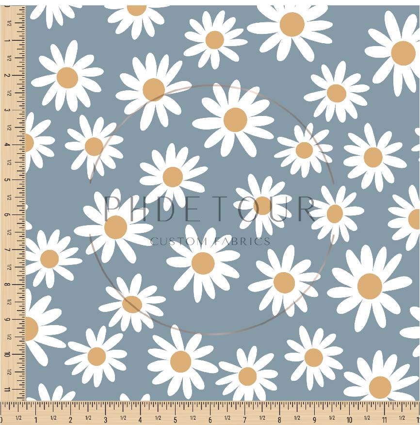 PREORDER - Daisies on Blue - 0441 - Choose Your Base