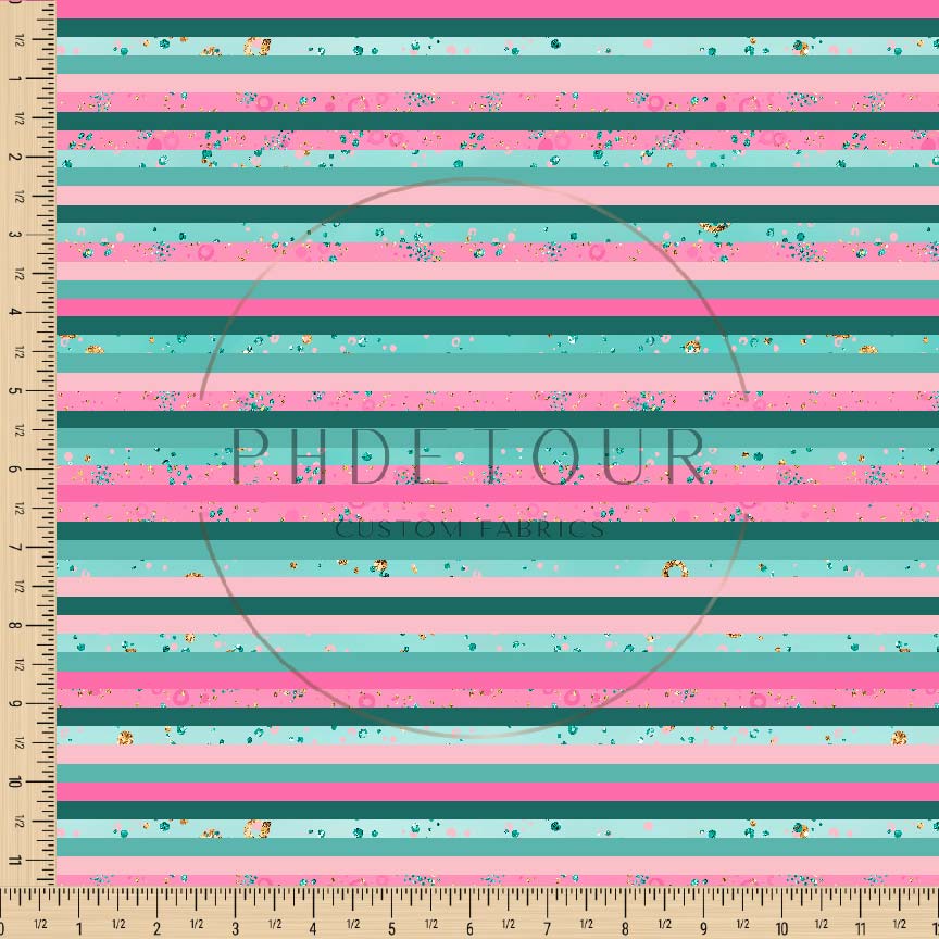 PREORDER - Delilah Stripe Coordinate on Pink - 0453 - Choose Your Base