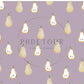 PREORDER - Golden Pears on Grey Violet - 0642 - Choose Your Base