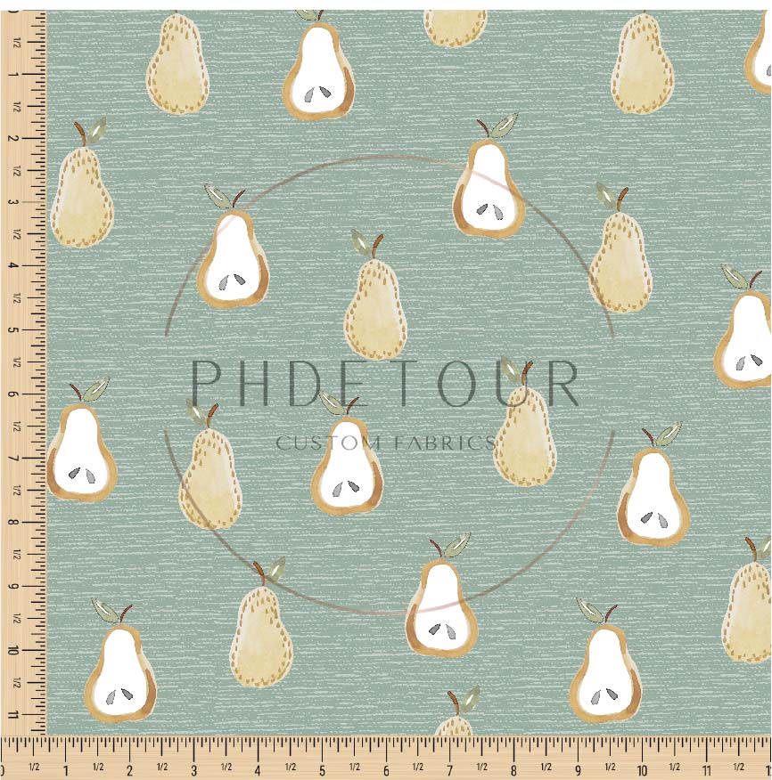 PREORDER - Golden Pears on Handwoven Texture Blizzard - 0646 - Choose Your Base
