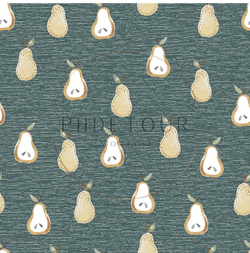PREORDER - Golden Pears on Handwoven Texture Oasis - 0658 - Choose Your Base