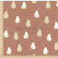 PREORDER - Golden Pears on Handwoven Texture Terra Cotta - 0667 - Choose Your Base