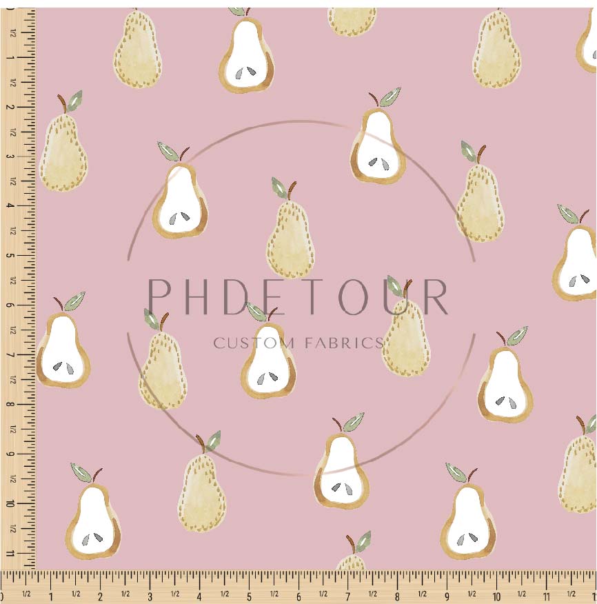 PREORDER - Golden Pears on Lotus - 0668 - Choose Your Base