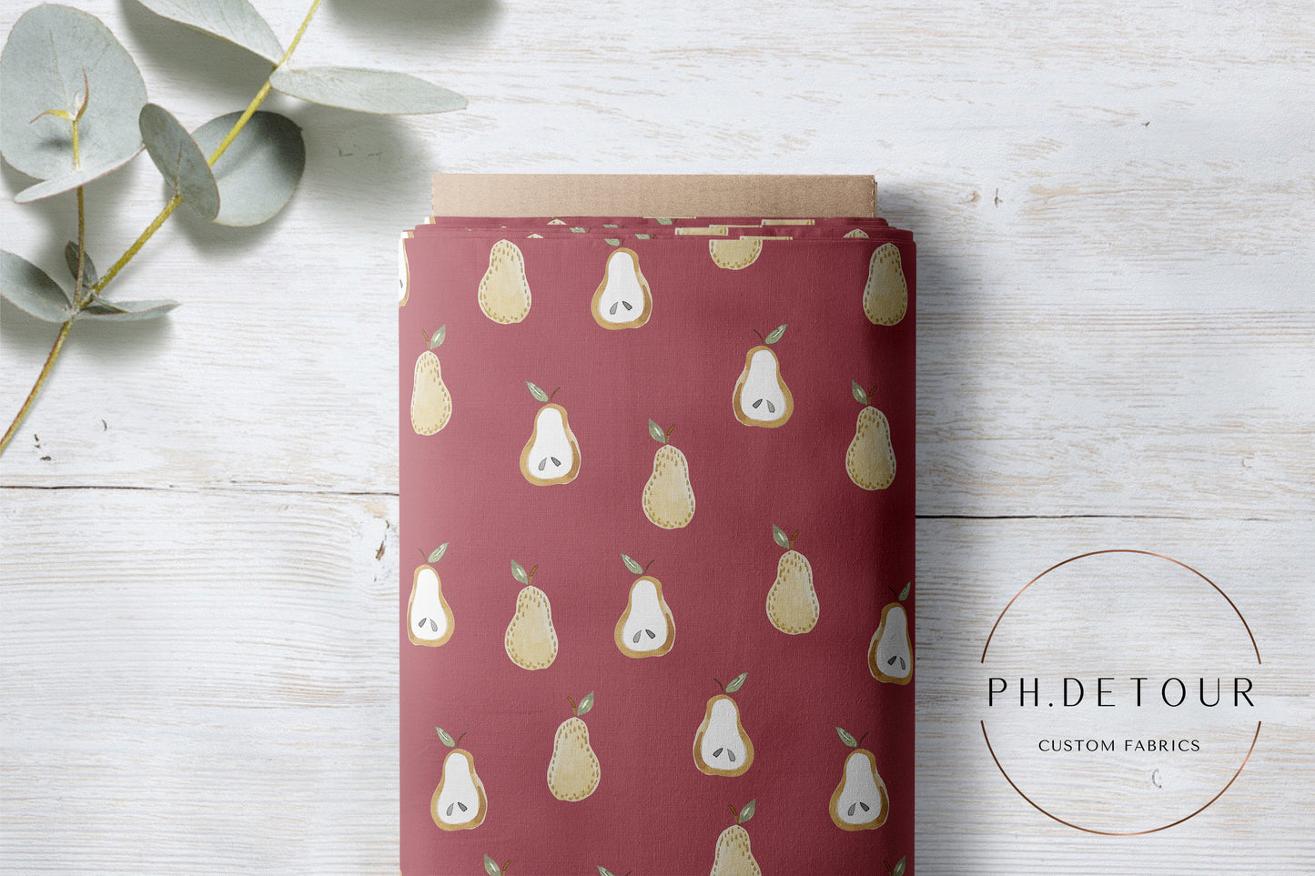 PREORDER - Golden Pears on Mauve - 0669 - Choose Your Base