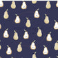 PREORDER - Golden Pears on Navy - 0672 - Choose Your Base