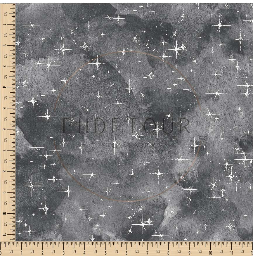 PREORDER - Grunge Stars on Watercolor Space - 0790 - Choose Your Base