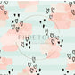 PREORDER - Heart Brushstrokes on Mint - 0852 - Choose Your Base