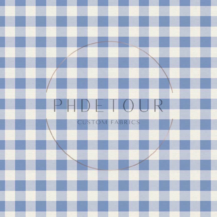 PREORDER - Hydrangeas Periwinkle Blue Gingham - 0919 - Choose Your Base