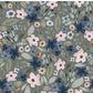 PREORDER - Indigo Floral on Charcoal - 0944 - Choose Your Base