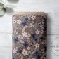 PREORDER - Indigo Floral on Handwoven Texture Mauve - 0951 - Choose Your Base