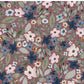 PREORDER - Indigo Floral on Handwoven Texture Mauve - 0951 - Choose Your Base