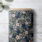 PREORDER - Indigo Floral on Handwoven Texture Slate - 0954 - Choose Your Base