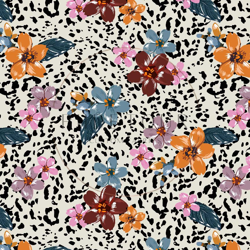 PREORDER - Leopard Floral - 1014 - Choose Your Base
