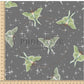 PREORDER - Luna Moths on Charcoal - 1047 - Choose Your Base