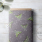 PREORDER - Luna Moths on Handwoven Texture Grey Violet - 1064 - Choose Your Base